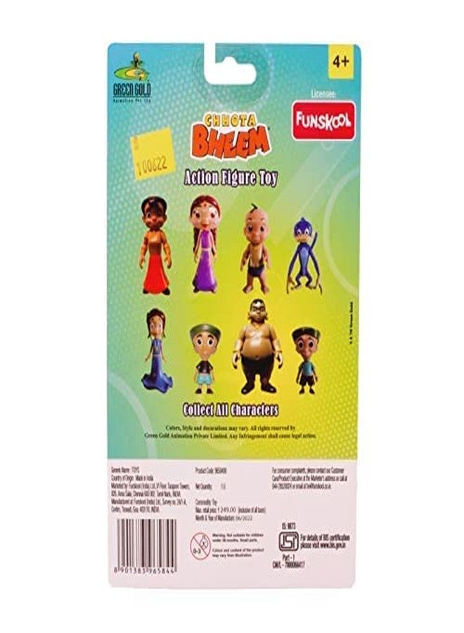 Funskool-Raju Action Figure,Green Gold Chhota Bheem and Friends with Articulation,4 inches,Collectible,for 4 Year Old Kids and Above,Toy - Image 3